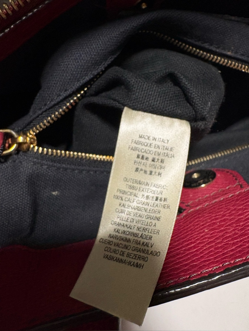 Burberry red banner bag size medium house check plaid used - Picture 10 of 13